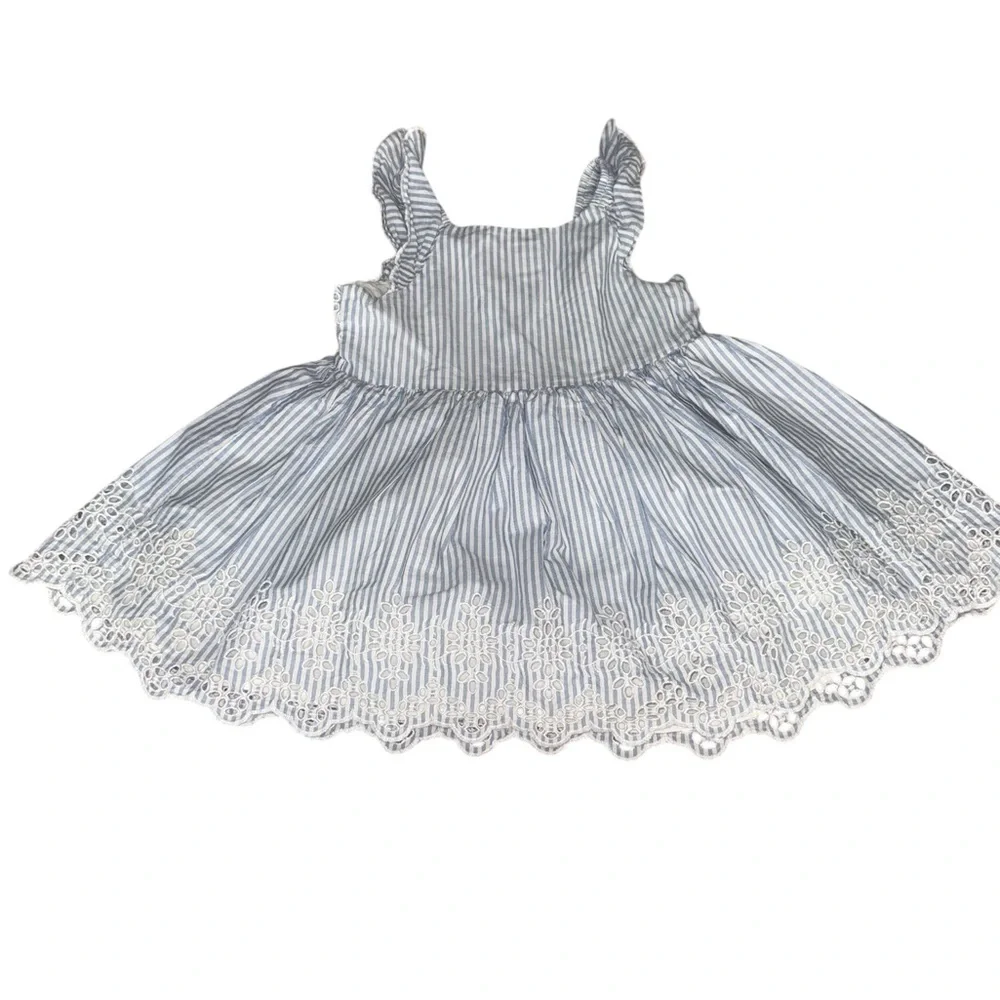 Baby Gap Striped Blue and White Dress Size 18-24 Months